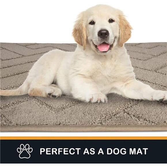 Dirt Trapper Door Mat 23.5" x 35.5", Non-Slip Machine Washable Entrance Rug - Picture 5 of 6